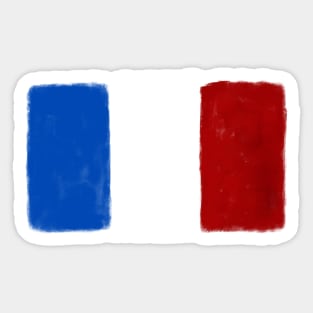 France Grunge Flag Sticker